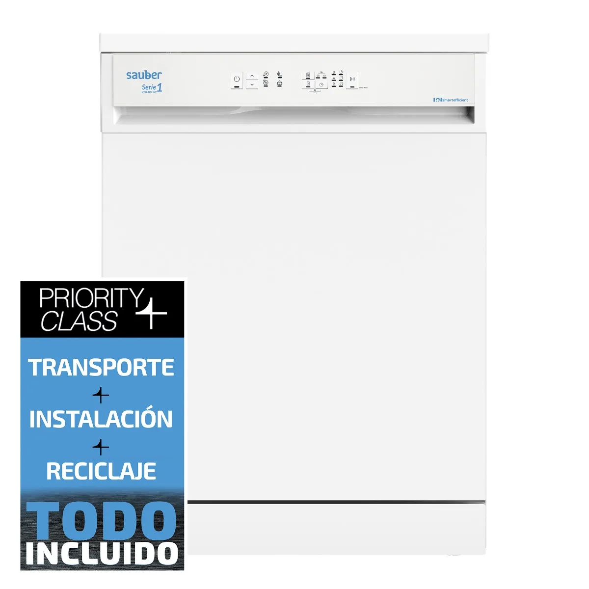 Lavavajillas 60 cm SAUBER SERIE 1-DW6103W V e 12 cubiertos blanco  ENVÍO E INSTALACIÓN GRATIS