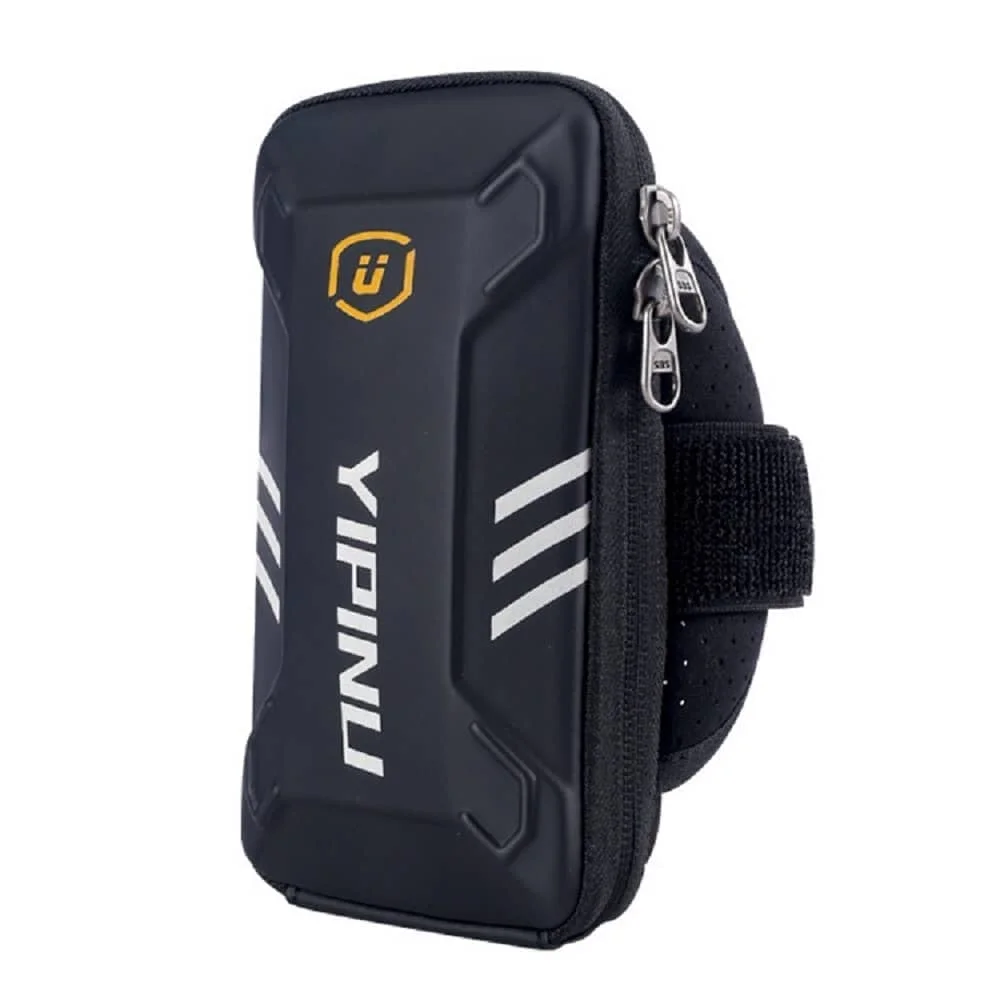 DFV mobile - Funda Brazalete Reflectante Impermeable con 2 Compartimentos Deporte Correr Andar Ciclismo Gimnasio para POLAROID COSMO K2 PLUS (2019) - Negra