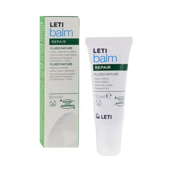 Bálsamo Labial Leti Letibalm Fluido Nature 10 Ml - Hidratación Intensa