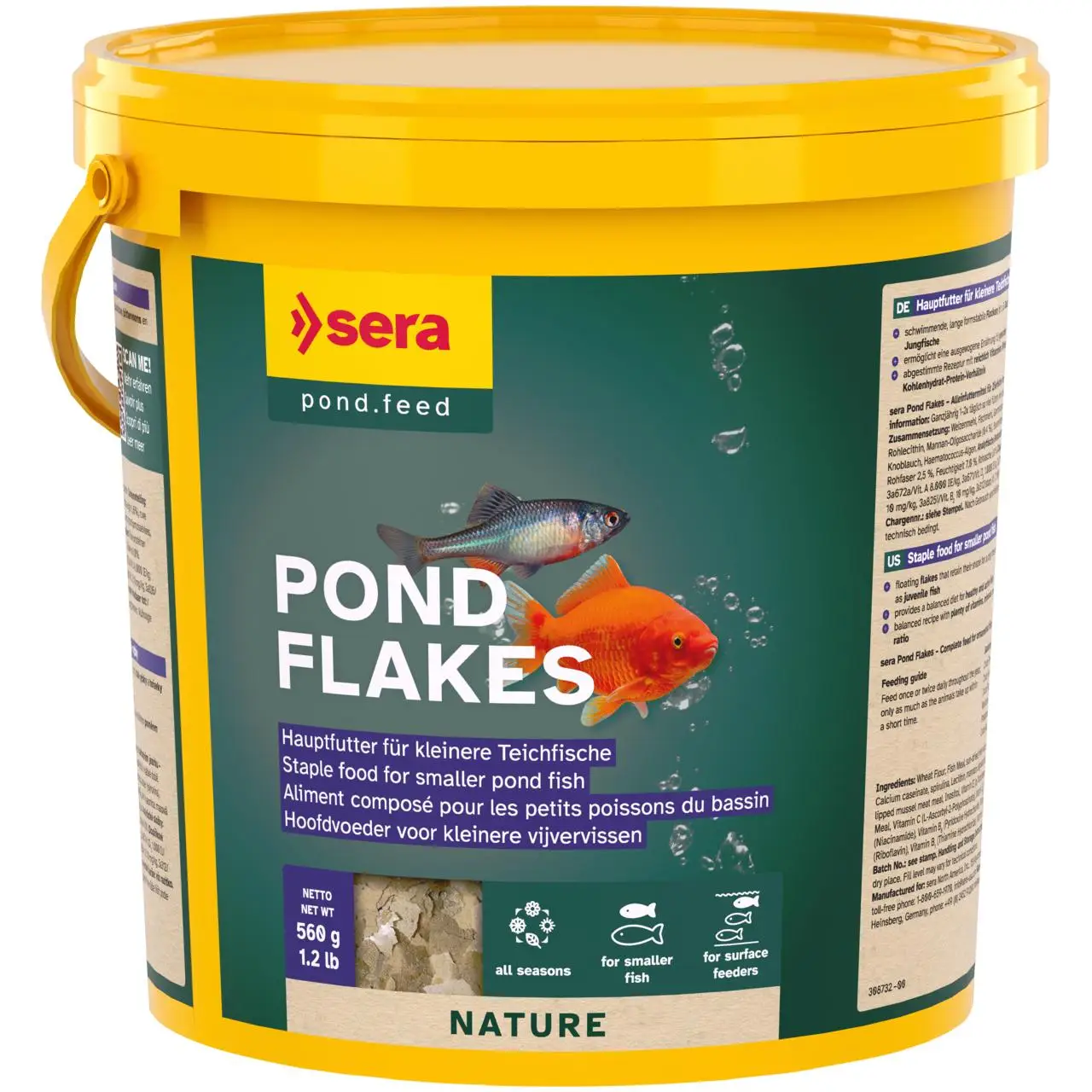 Sera Pond Flakes-main food for small Pond fish