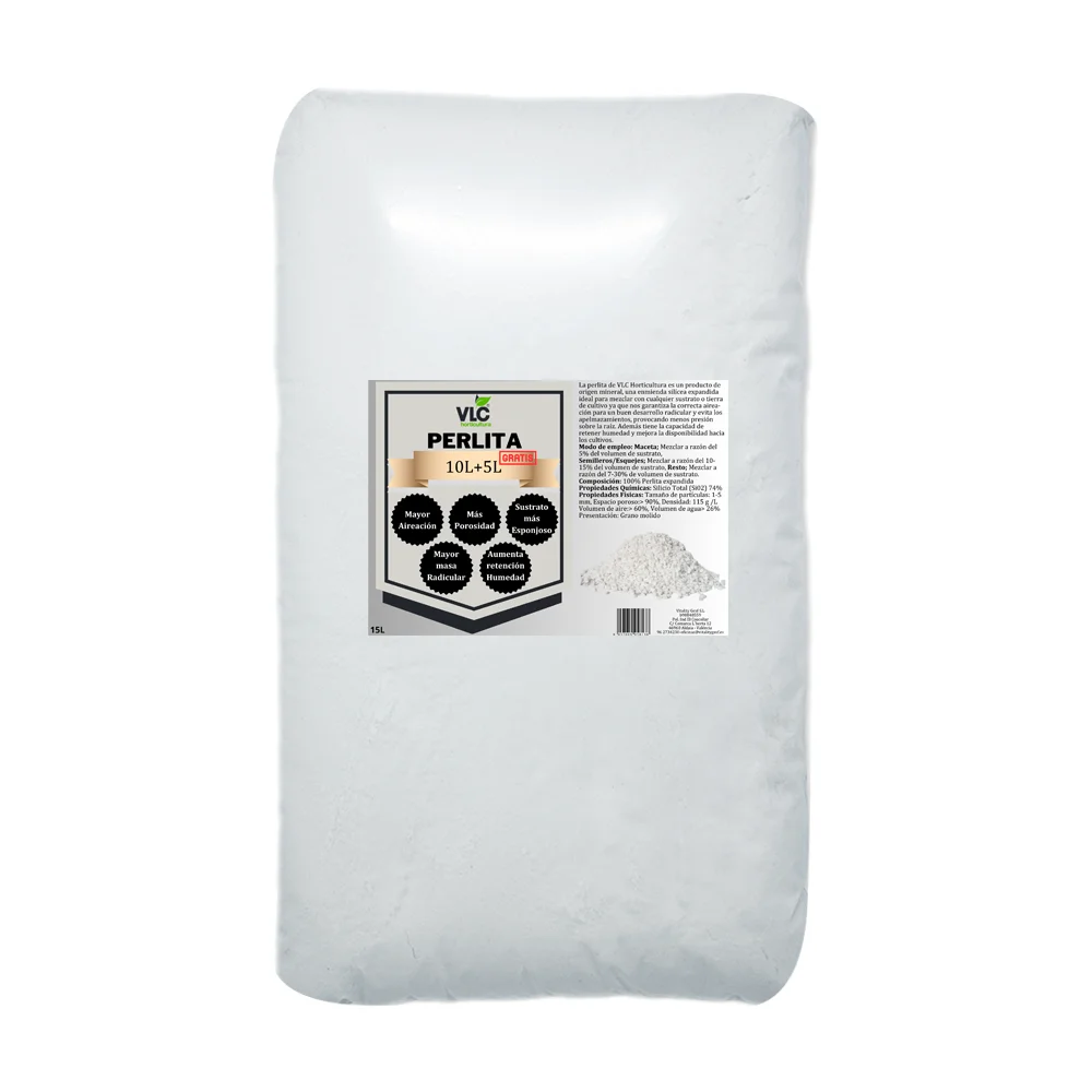 ✅Perlite for plants VLC horticulture 10L + 5L free Indicated for all kinds of garden cultivation, flowers, plants and to improve the qualities of all kinds of cultivation substrates.