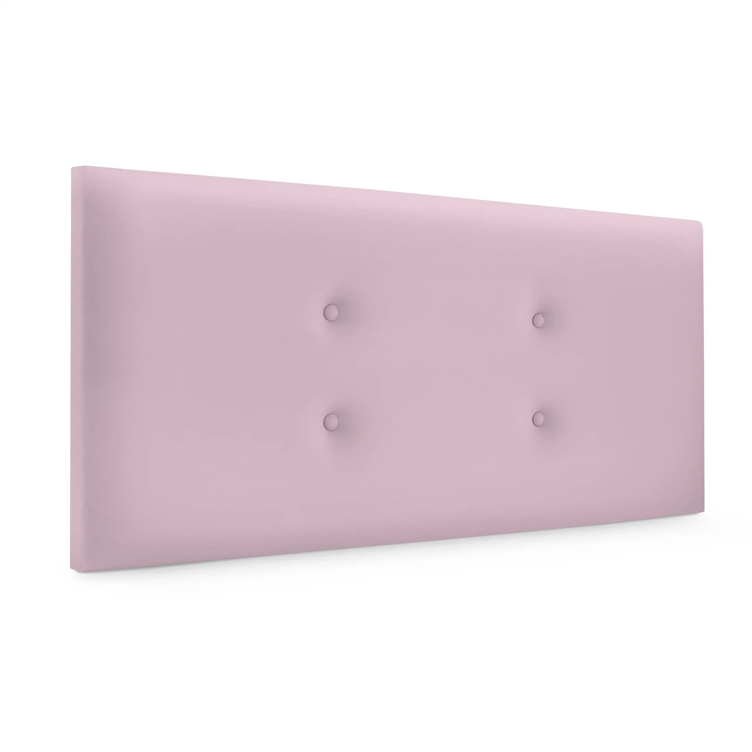 DHOME Cabecero de Polipiel o Tela Acualine con 2 Hileras de Botones Colores Cabezal Tapizado Cama Lujo (Rosa Polipiel)