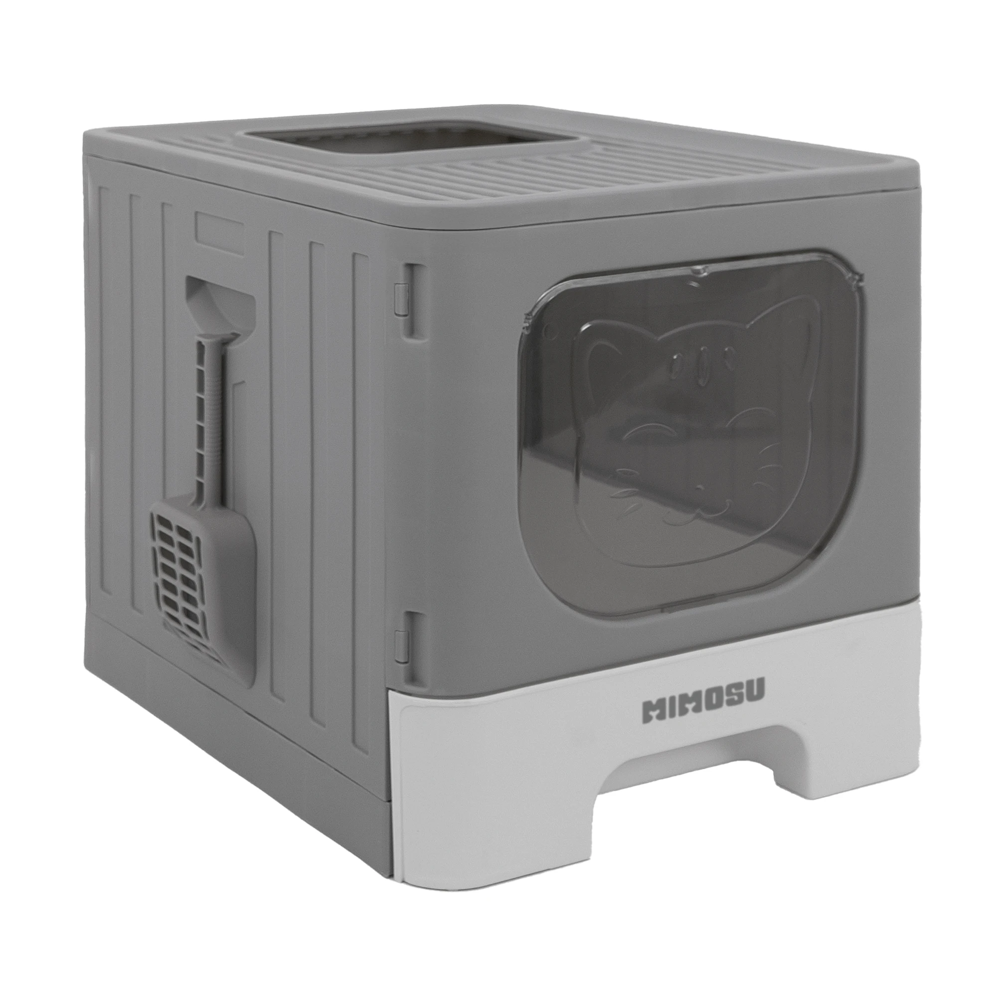Jocca Arenero Plegable para Gatos con Pala. Caja de Arena Portátil y Fácil de Limpiar