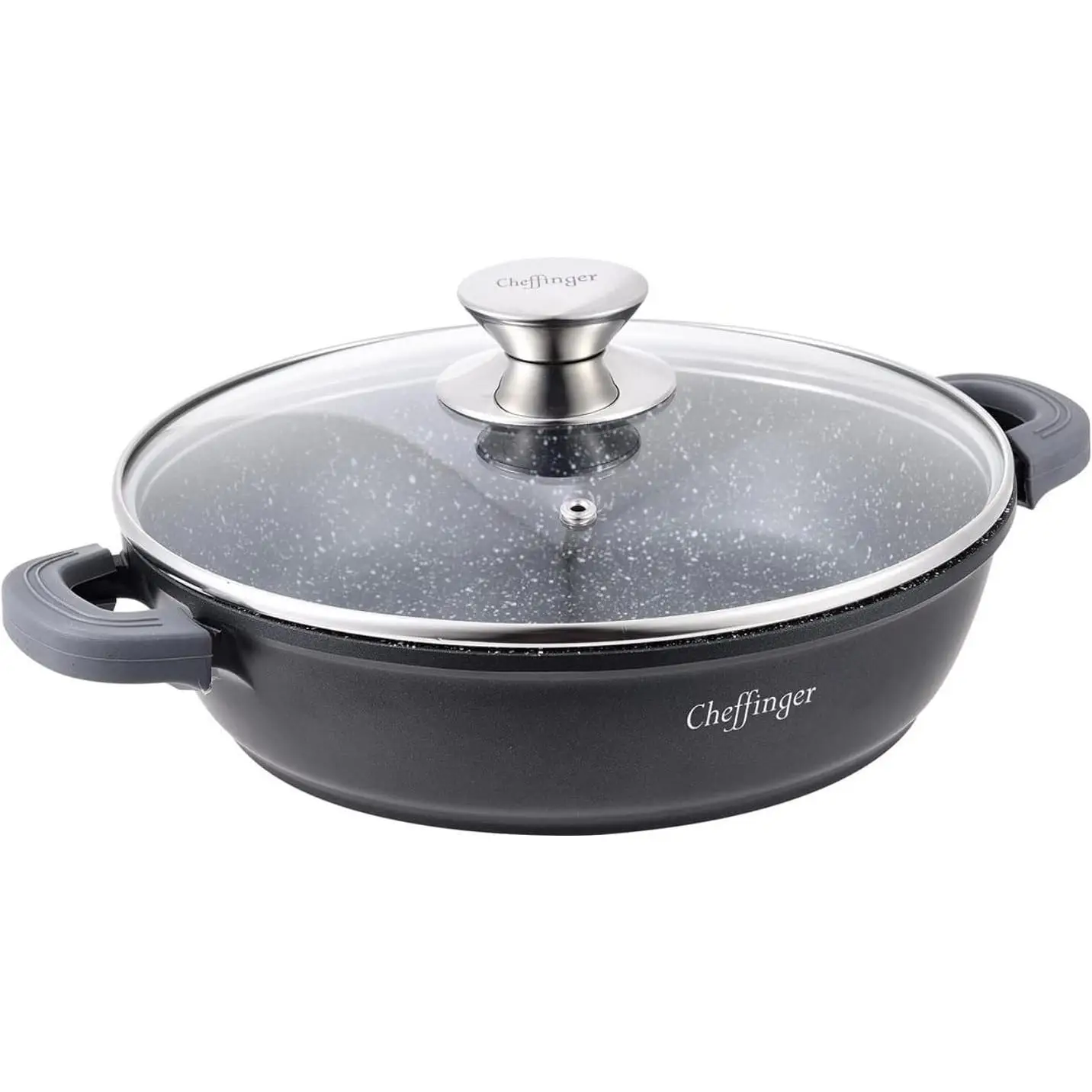 Olla Cheffinger de aluminio fundido 28, 36 y 40 cm | Antiadherente, resistente y apta para todo tipo de cocinas