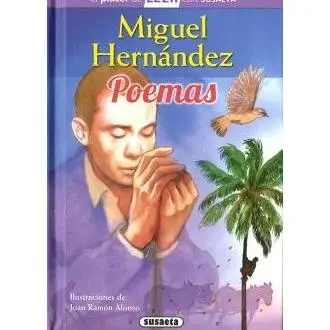 Libro MIGUEL HERNANDEZ POEMAS Editorial SUSAETA Tapa dura