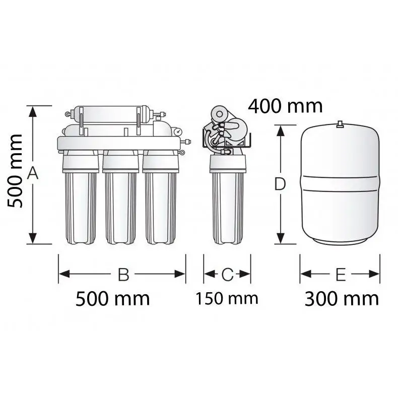 Home 5 stage Genius One 304040 reverse osmosis