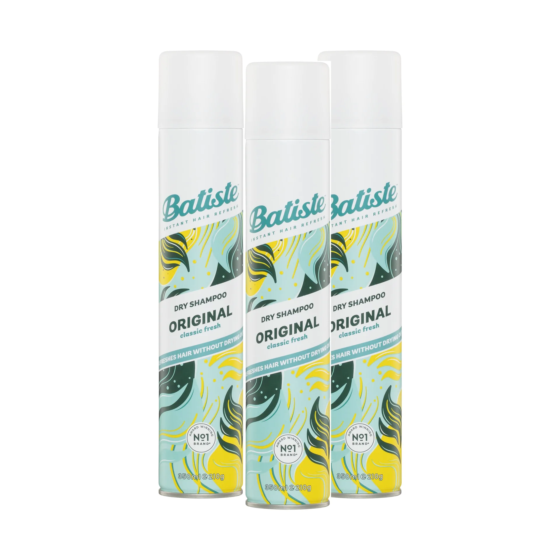 ORIGINAL BATISTE DRY SHAMPOO-3- 350ml PACK