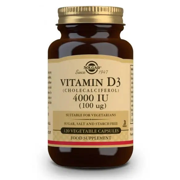 Vitamina D solgar 4000 ui  120 cápsulas