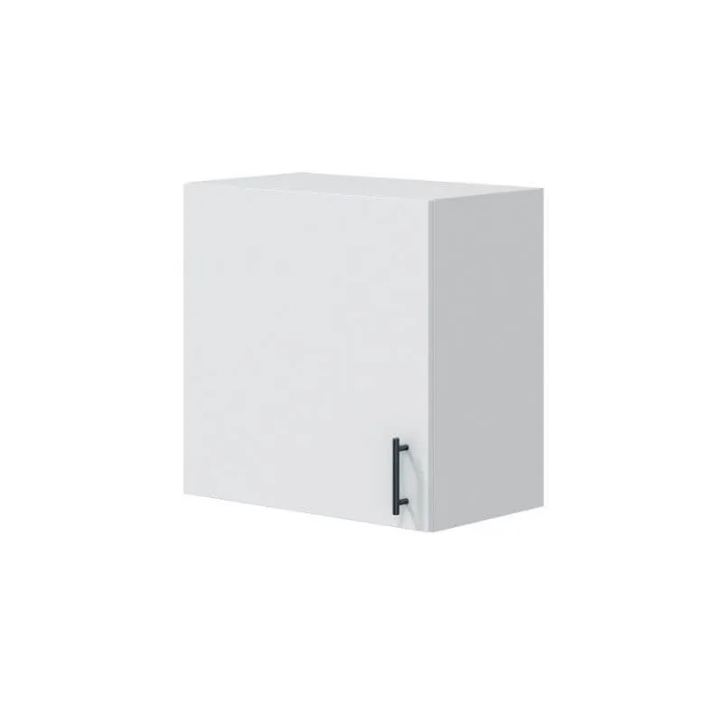 MOBELCENTER - Mueble Alto de Cocina para Colgar de 60 cm, Módulo 1 Puerta Reversible, Acabado Color Blanco Brillo, Medidas: 60cm x 34cm x 59cm(1531)
