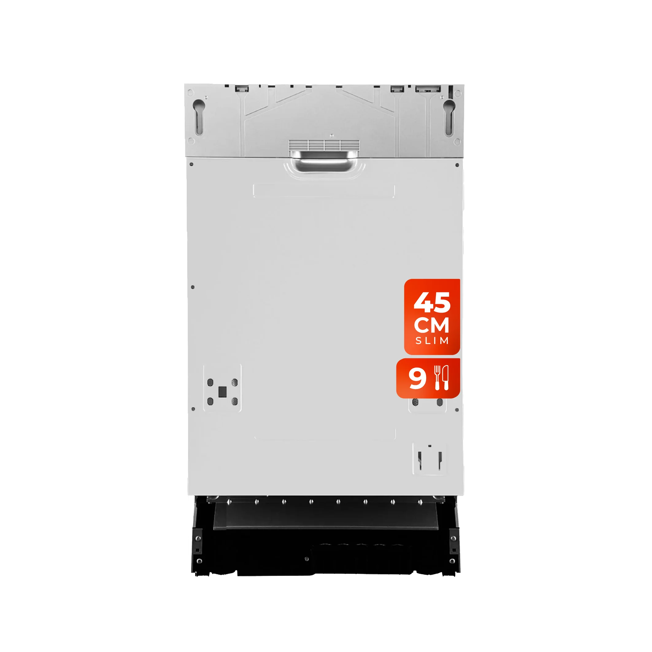 LAVAVAJILLAS INTEGRABLE EVVO Di.2 Slim (45 cm), 9 Cubiertos, 8 Programas, Inox, Ancho 450 mm