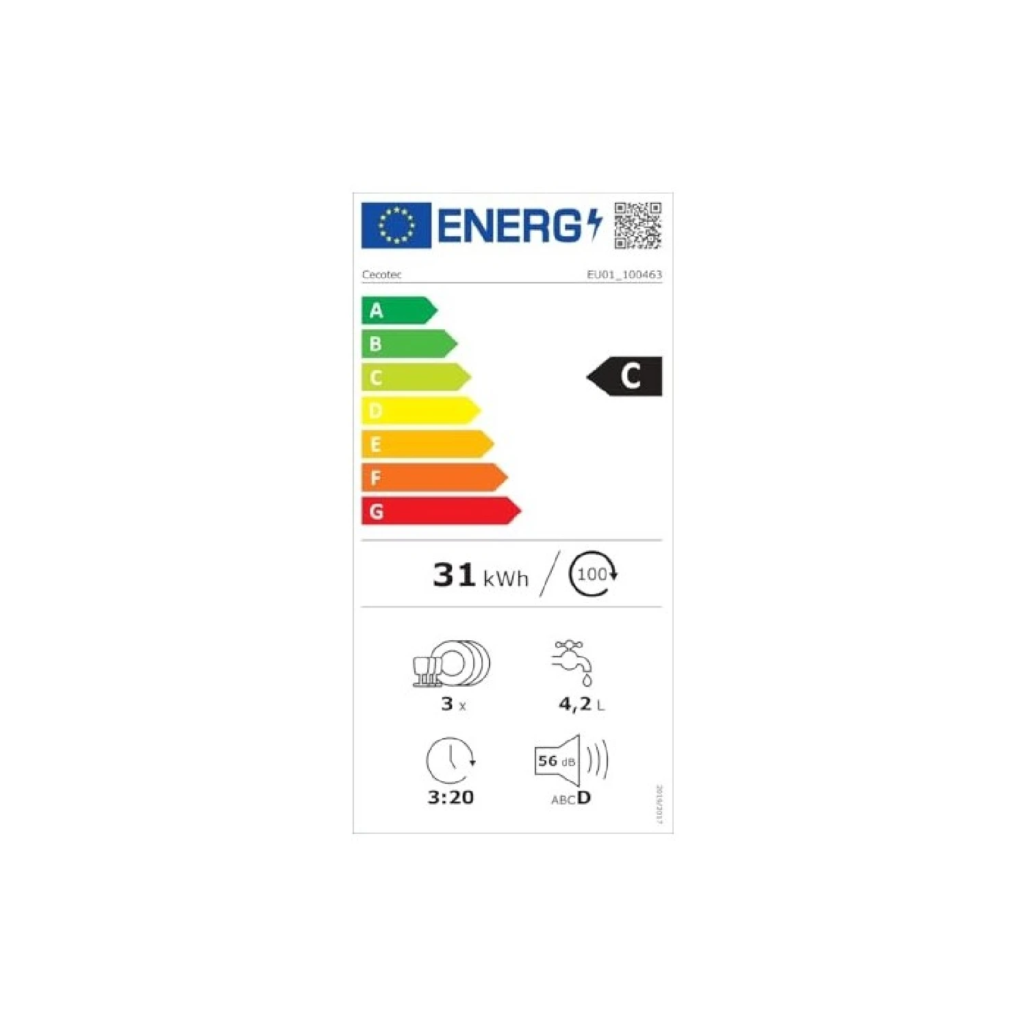 Cecotec compact dishwasher free desktop installation bolero aguazero 110000. 3 cutlery, low consumption, 6 programs