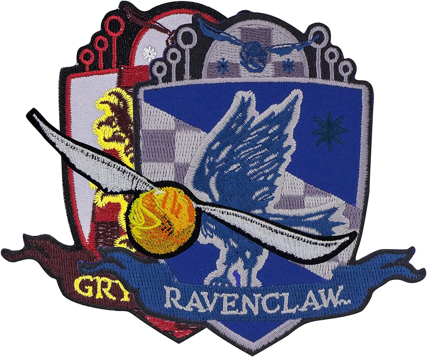 Cinereplicas - Harry Potter Golden Snitch Iron-On Patch Set of 3, Durable and Easy to Use, Perfect for Clothing, Official Licensed Merchandise.