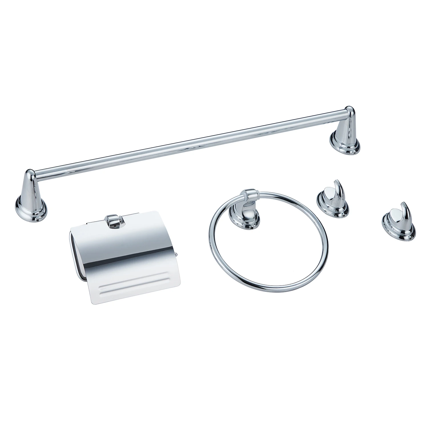 Kit de Accesorios para Baño DP Grifería 5 Piezas Modelo Gredos Acabado Cromo