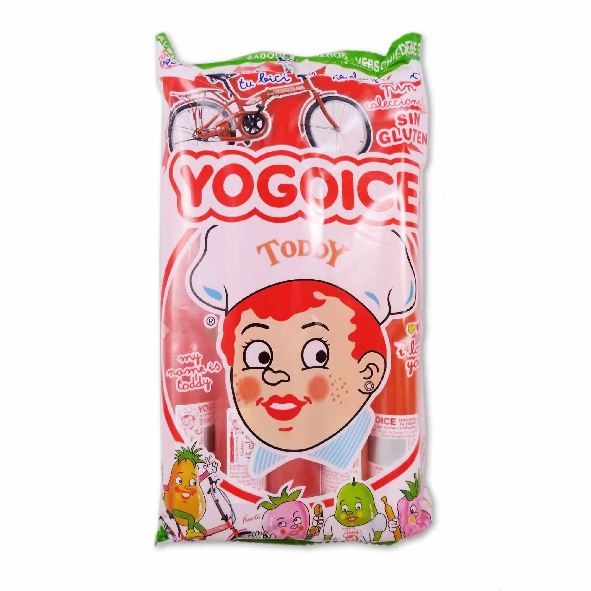 YOGOICE Sorbetes de Fruta Helados Sin Gluten Paquete 12 Unidades