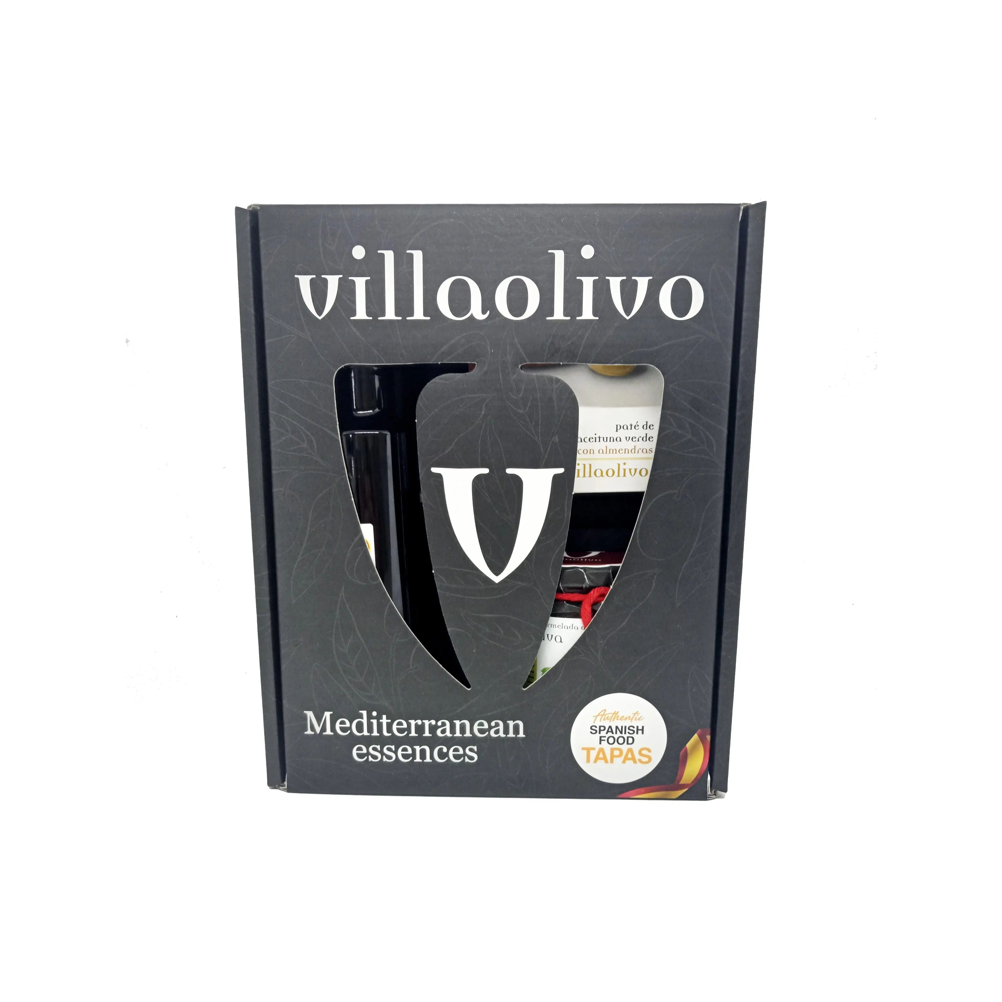 Caja Regalo Gourmet Villaolivo – Aceite, Paté y Mermelada Pack Delicatessen con Sabor Artesano Ideal para Detalles y Eventos