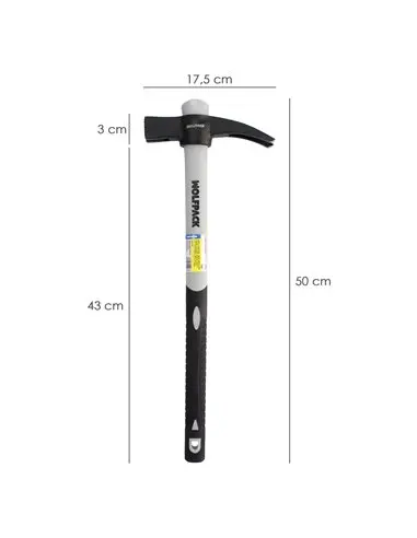 Wolfpack magnetic formwork hammer 700g