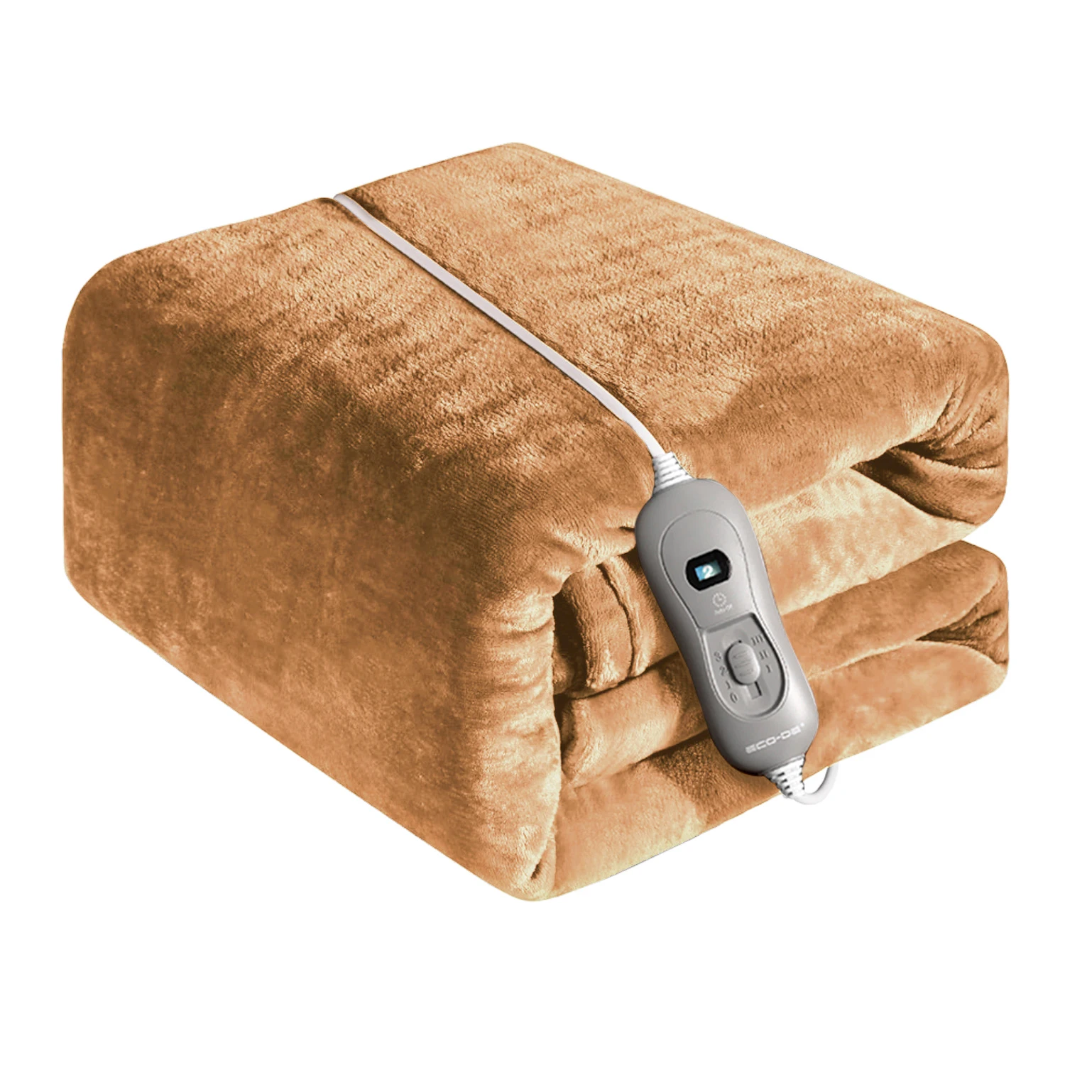 Eco-De Manta Térmica eléctrica 180 x 130 cm. Mando con 3 Niveles de Calor, Apagado automático 90 Minutos Eco-De ECO-5140