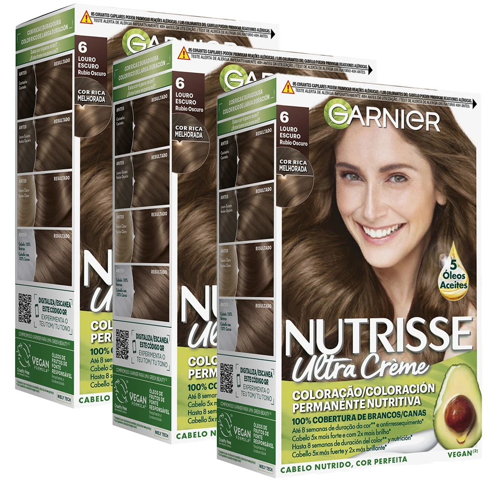 Garnier Nutrisse Ultra Crème Sin Siliconas Coloración Permanente Nutritiva