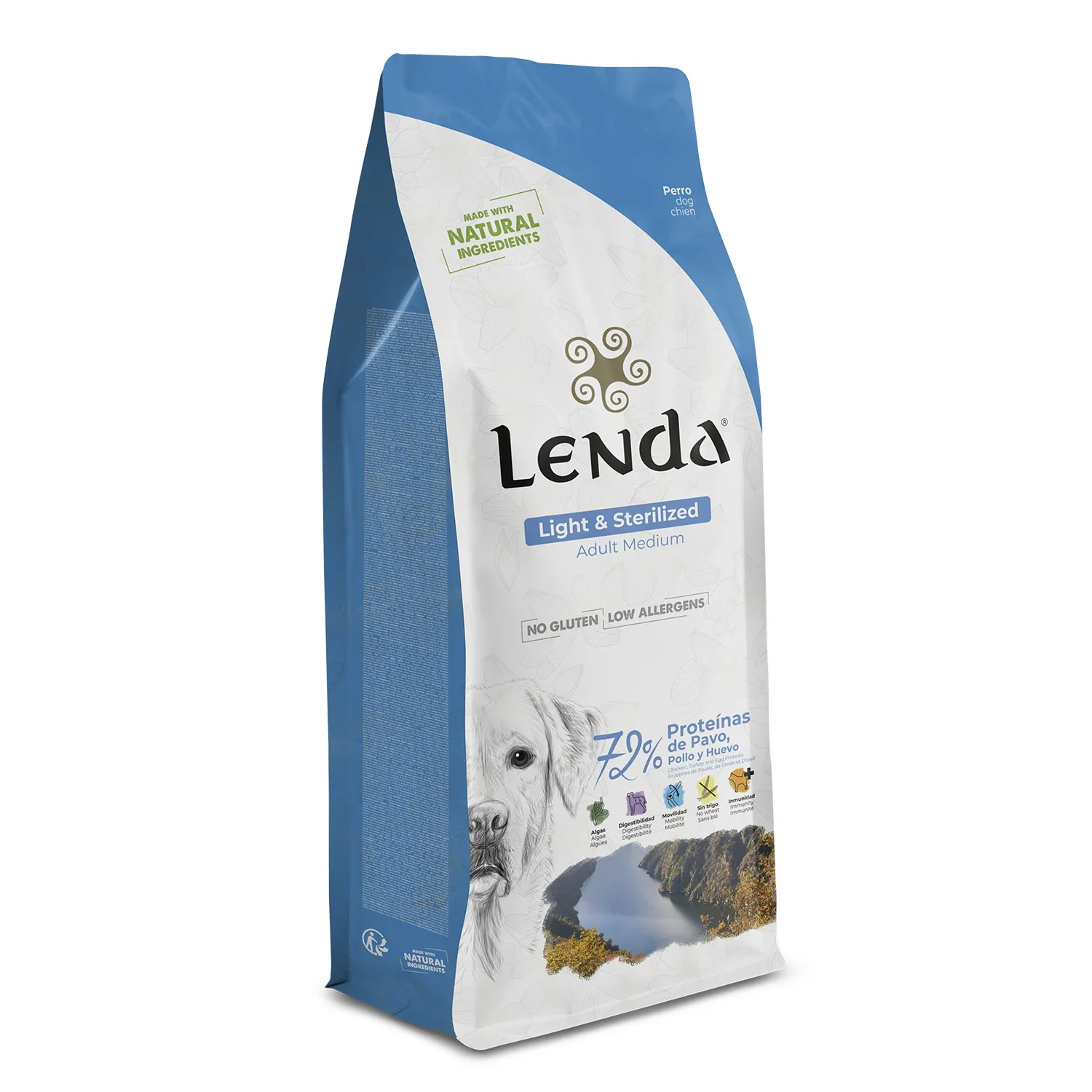Lenda Light - Pienso Baja En Calorías SIN Cereales para Perros Adultos con Sobrepeso | Ideal para Perros Esterilizados