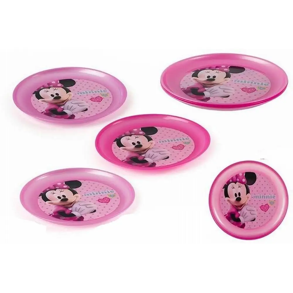 Colorbaby Set 3 Platos Minnie Mouse 20 Cm - Divertidos Diseños
