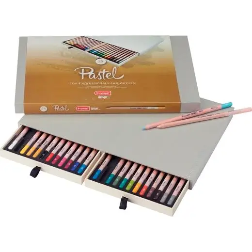 Talens bruynzeel luxury case 24 color assorted pastel pencils