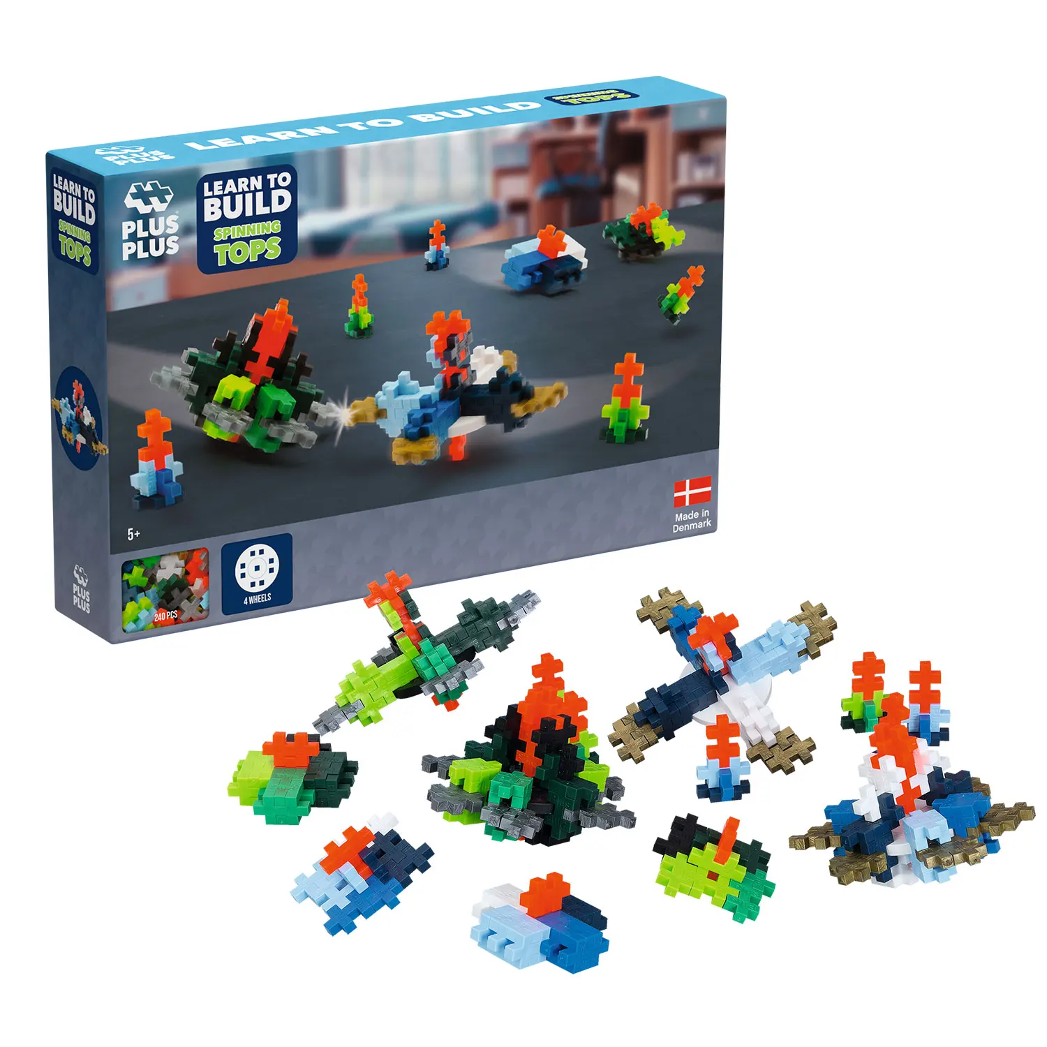 Plus Plus - Puzzle 3D  Aprende A Construir Peonzas  Rompecabezas Niños  Juegos Educativos Niños 5 Años  Puzzle 5 Años  Juegos para Niños 600 Pcs