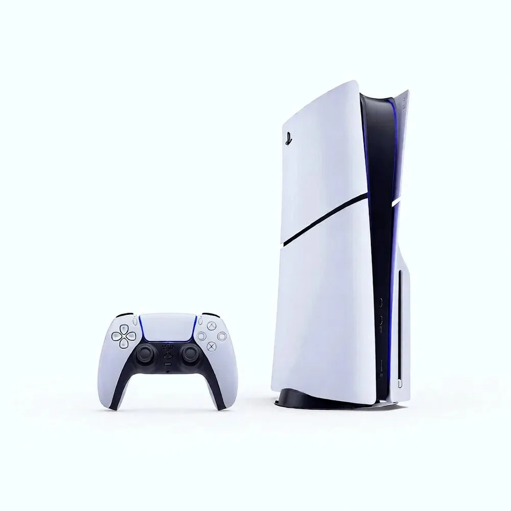 Consola Sony PlayStation 5 – PS5 Slim 1TB Edición Estándar Blanca + Fortnite Flowering Chaos| con SSD ultra rápido, ray tracing y 4K para gaming inmersivo 3