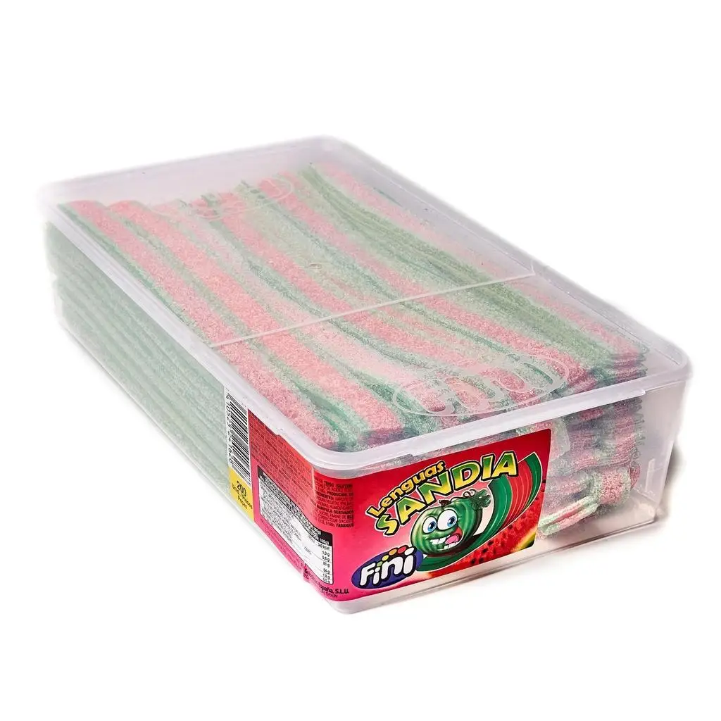 200 units of fini watermelon flavor tongues with sugar, pica pica - great quality and flavor guaranteed by fini