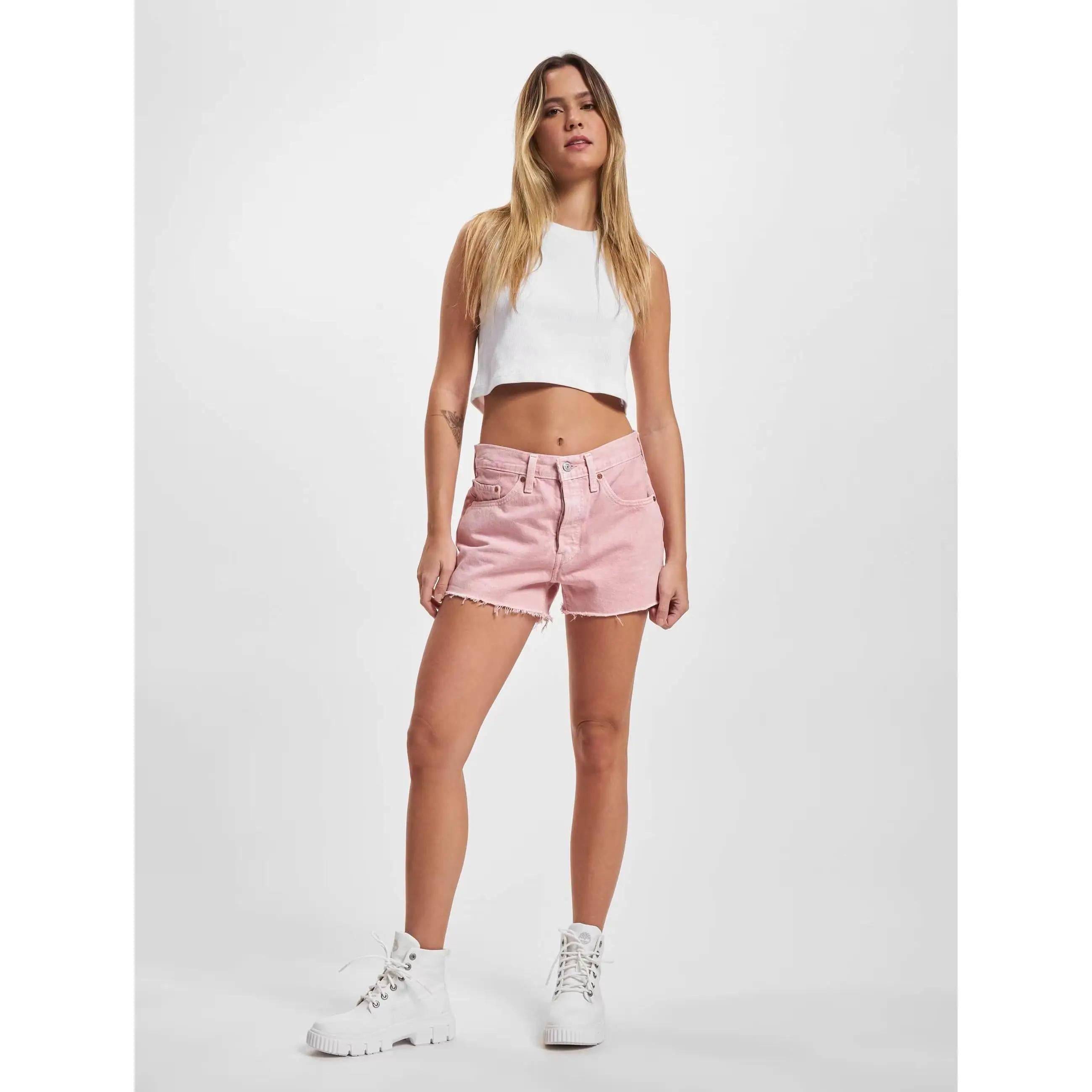 Levi’s 501 Original Shorts Light Pink – Pantalones vaqueros cortos Levis 501 para mujer rosa