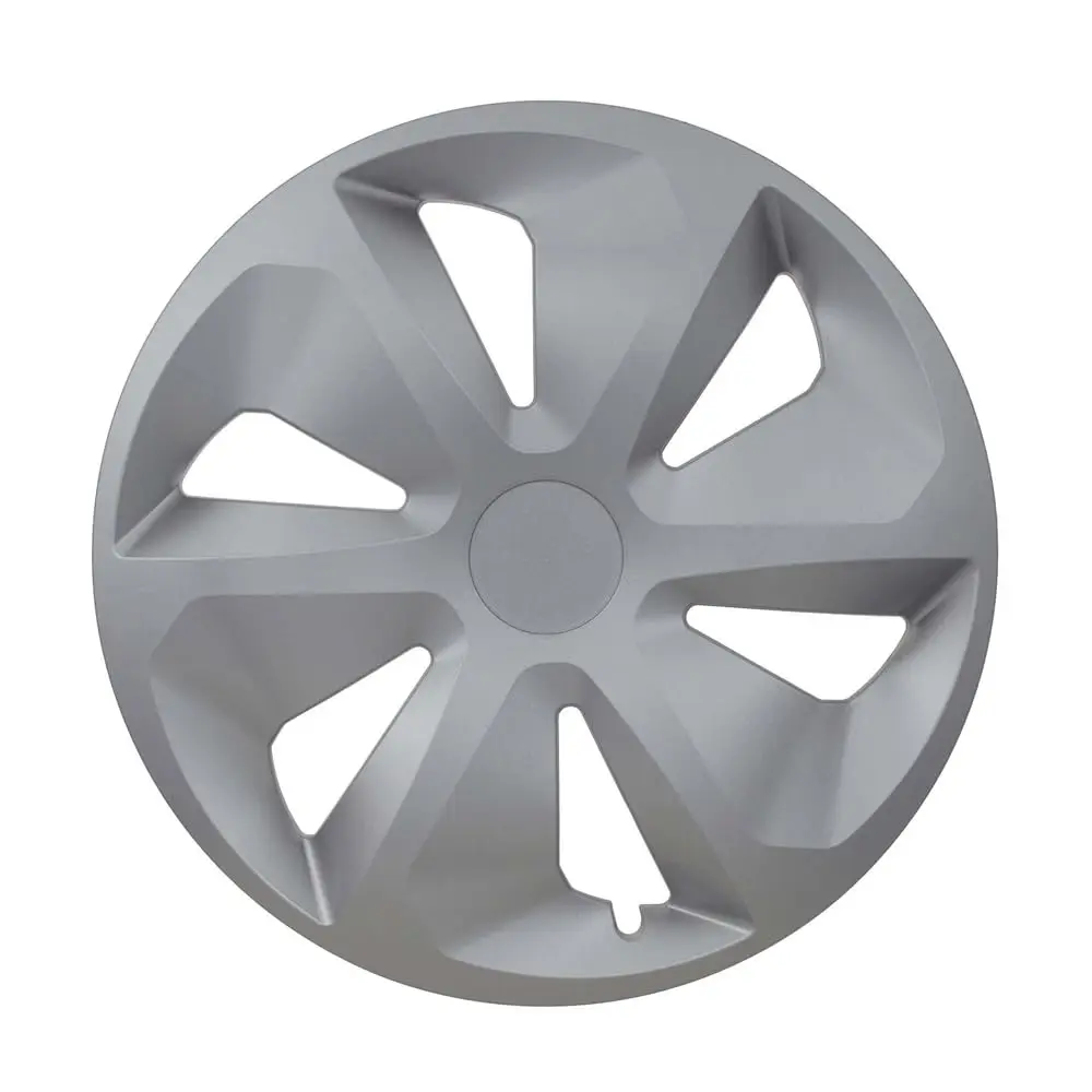 KRAWEHL - Juego de 4 Tapacubos - Modelo Roco - Cubre Llantas - Fácil de Instalar - Anillo de Sujección Ajustable - Resistente a los Golpes - Realizado en ABS - Color Plata