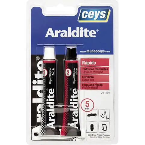 Araldite quick blister 15 + 15ml. 5min. Blister