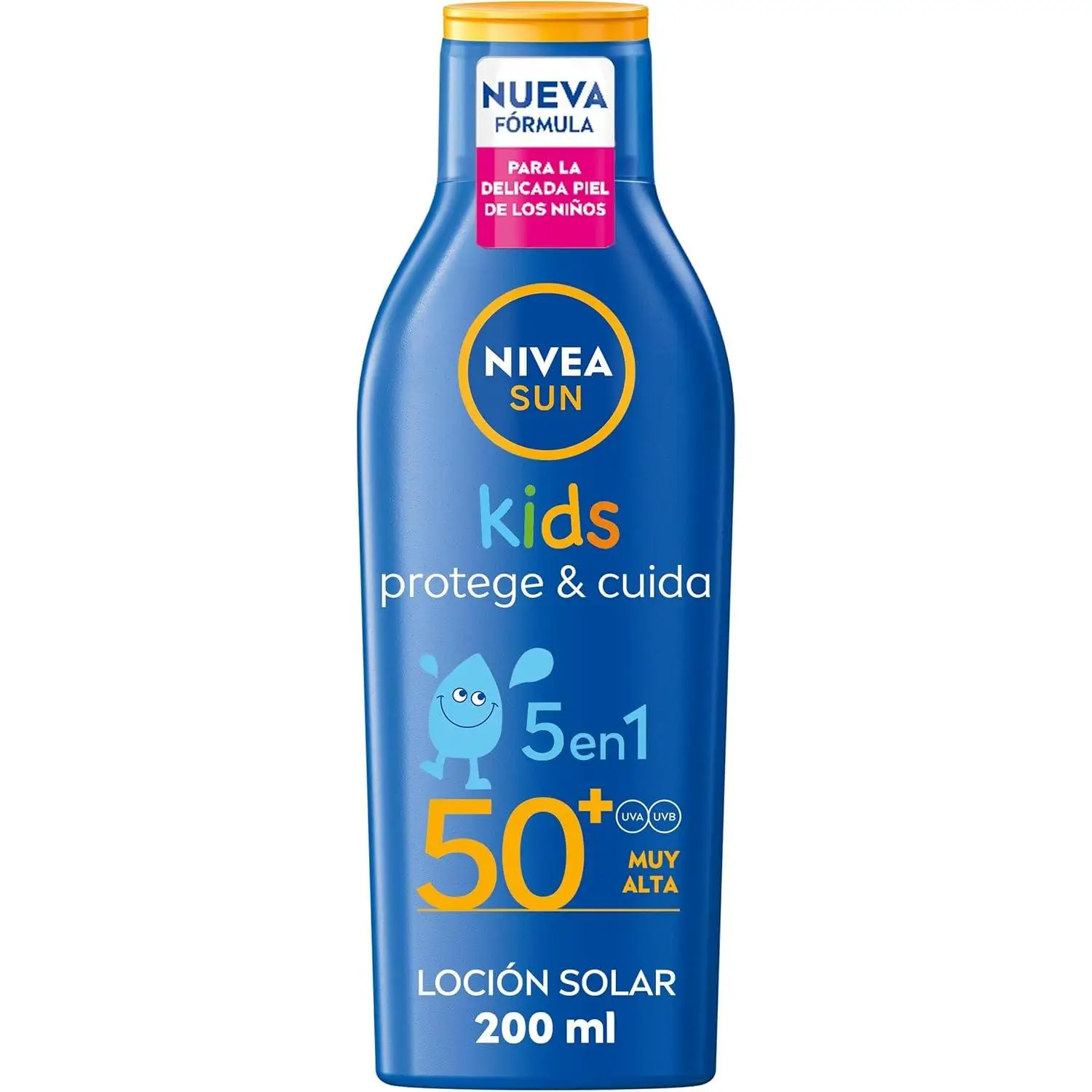 NIVEA SUN Spray Solar Protege Cuida FP50+ 1 x 200 ml,Protector solar,Extra resistente al agua