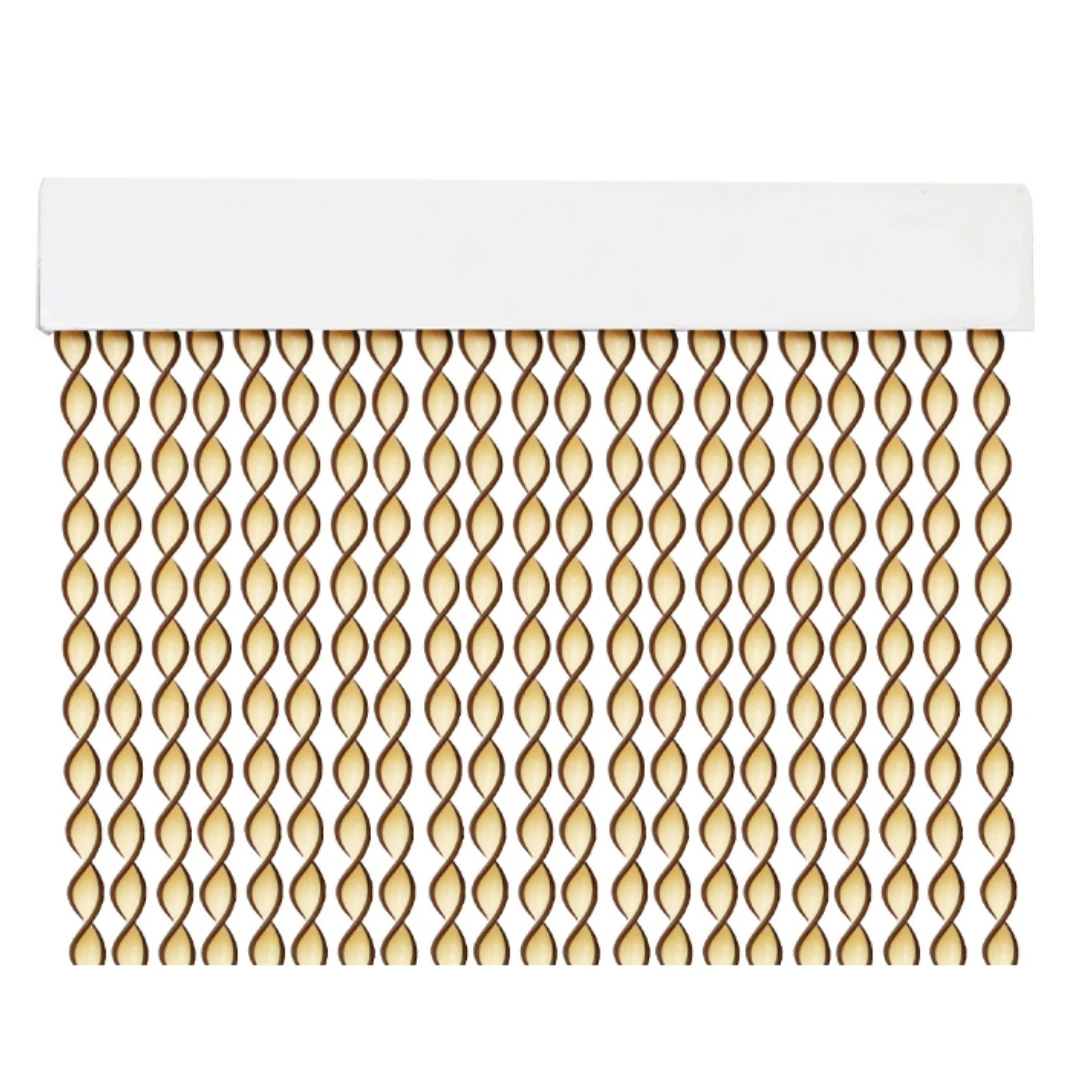 MIRAMAX-Cortina Espiral Para Puerta Tiras PVC Cortina Para Puerta Exterior Anti Insectos Mosquitos Bichos Verano Casa o Jardín 10 Colores 90x200cm