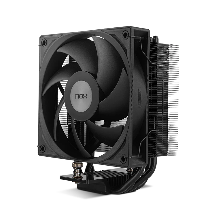NOX XTREME PRODUCTS HUMMER R-400 Black - Disipador CPU por Aire, Ventilador 120mm PWM, TDP 235W, 4 Heatpipes, Compatible Intel/AMD, Silencioso y Eficiente, Negro