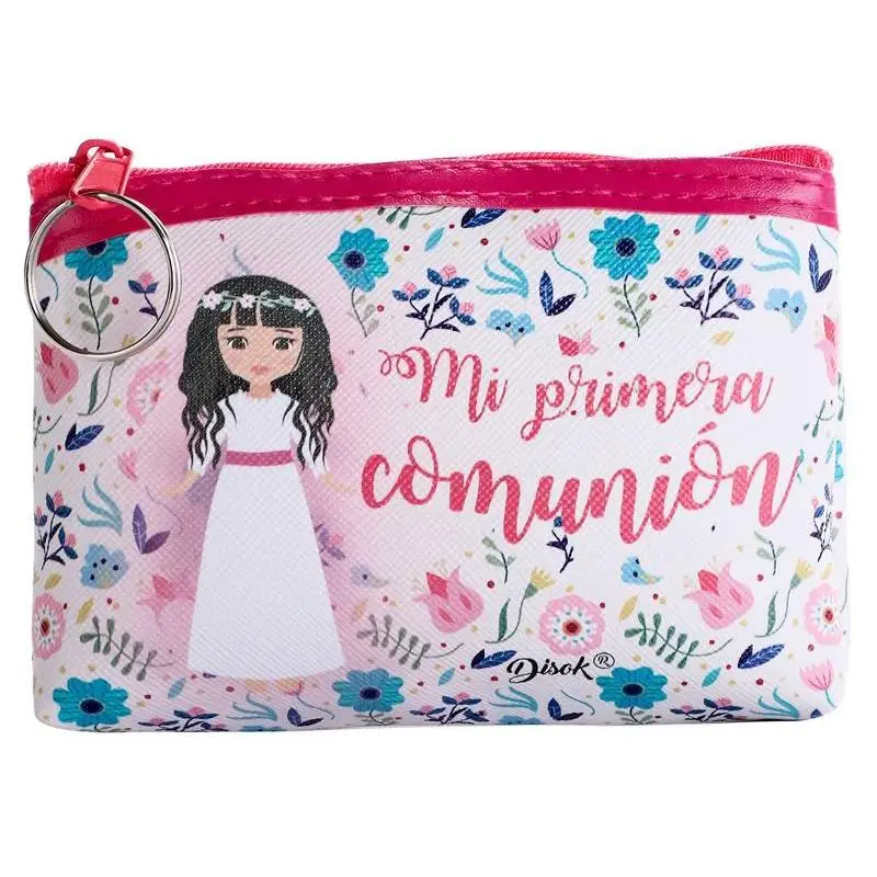 Lote de 12 Monederos Mi 1ª Primera Comunión Niña - Monederos para Detalles, regalos y recuerdos de Comuniones