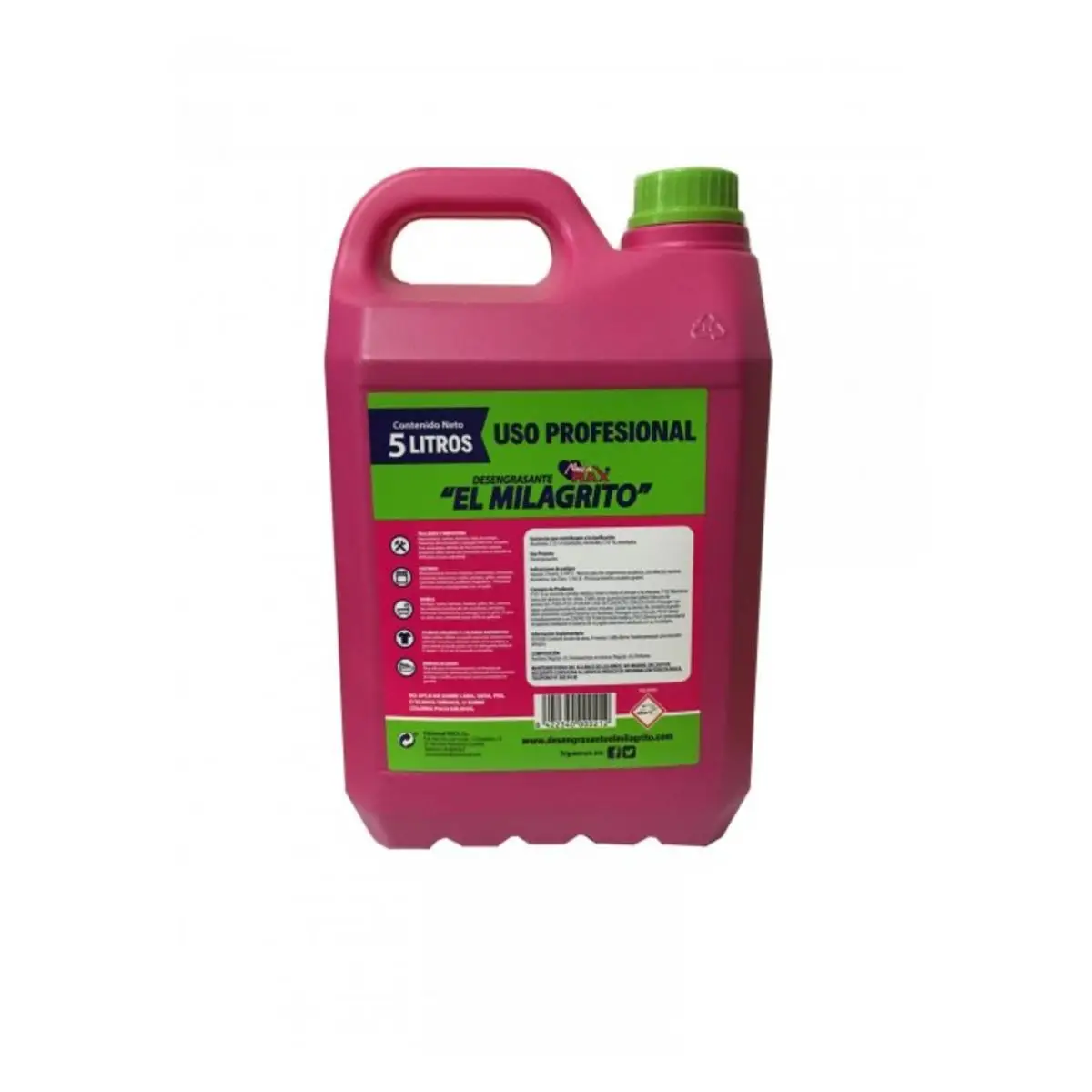 El Milagrito Desengrasante Formato Ahorro 5l - Disuelve Grasa y Limpia Superficies