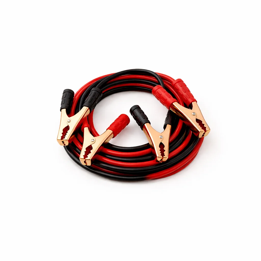Pinzas de Batería de Coche y Motos, Cable de Arranque para Batería de Coche, Pinza de Arranque, Pinza Cocodrilo, Longitud 2.5 Metros, Incluye Bolsa Transporte, Cable 12 mm, Pinzas 1200 A