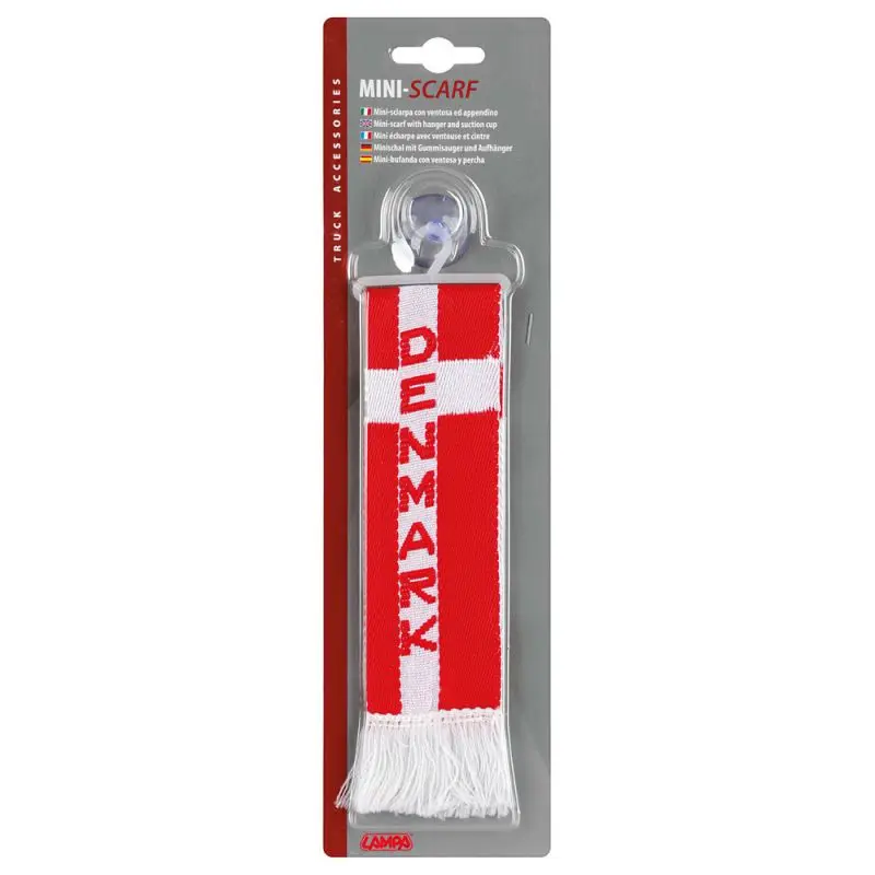 Banderines Dinamarca - Decoración Para Cabina Con Ventosa Y Percha LAM97906