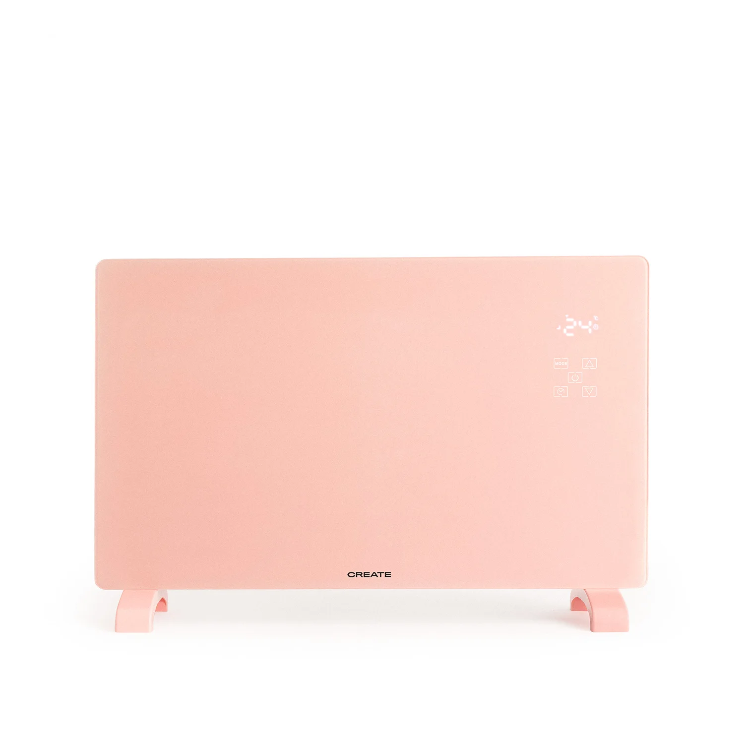 Create - electric glass heater with wifi, led touch screen - warm crystal 2000w