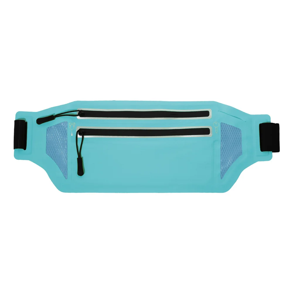 S7 STAR Bolsa Cintura Deportiva, Riñonera Ajustable con Cremallera, Hombre Mujer Mochila Cinturón Color Puro, Bolsa Riñonera Deporte Elástico Running Belt, Soporte para Teléfono 24*13cm