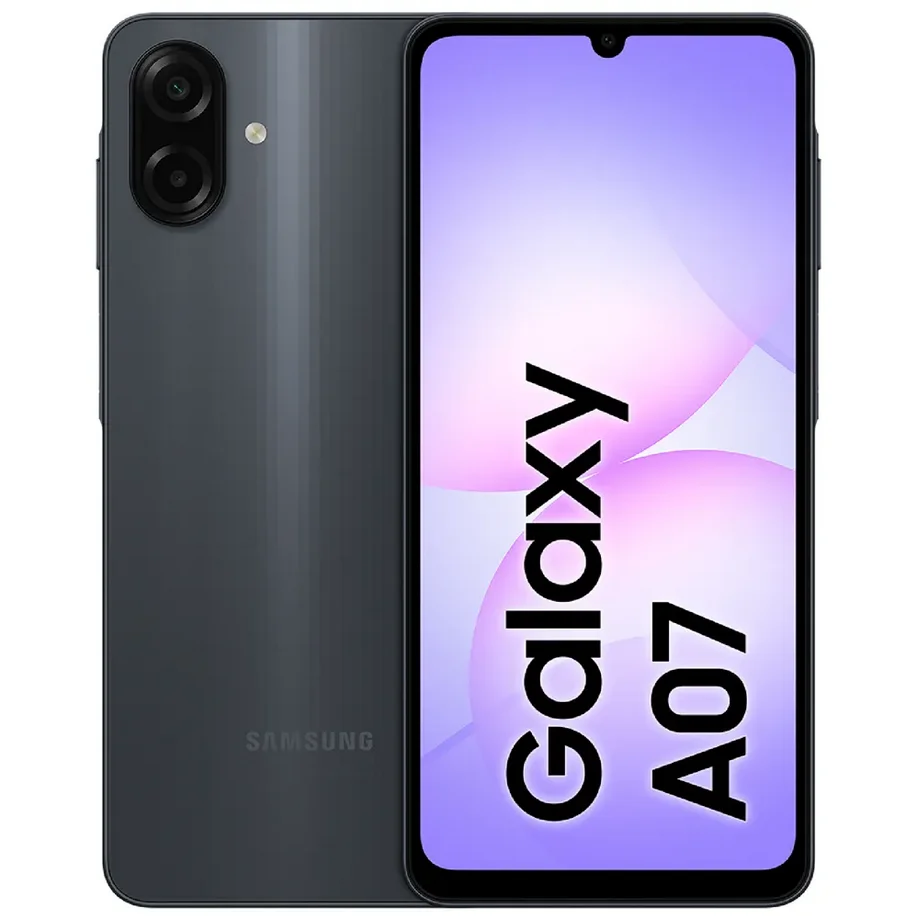 Samsung Galaxy A07 4G Android, con pantalla de 6.7 pulgadas, 90Hz, MediaTek Helio G99, cámara dual es de 50MP, 5000mha. No EU