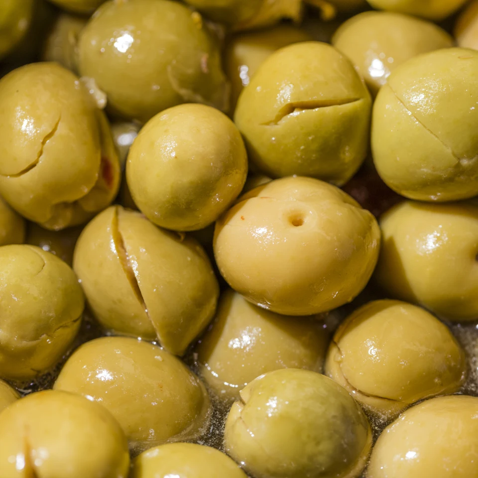 Hojiblanca perezsol split olives (2.2 kg esc) appetizers
