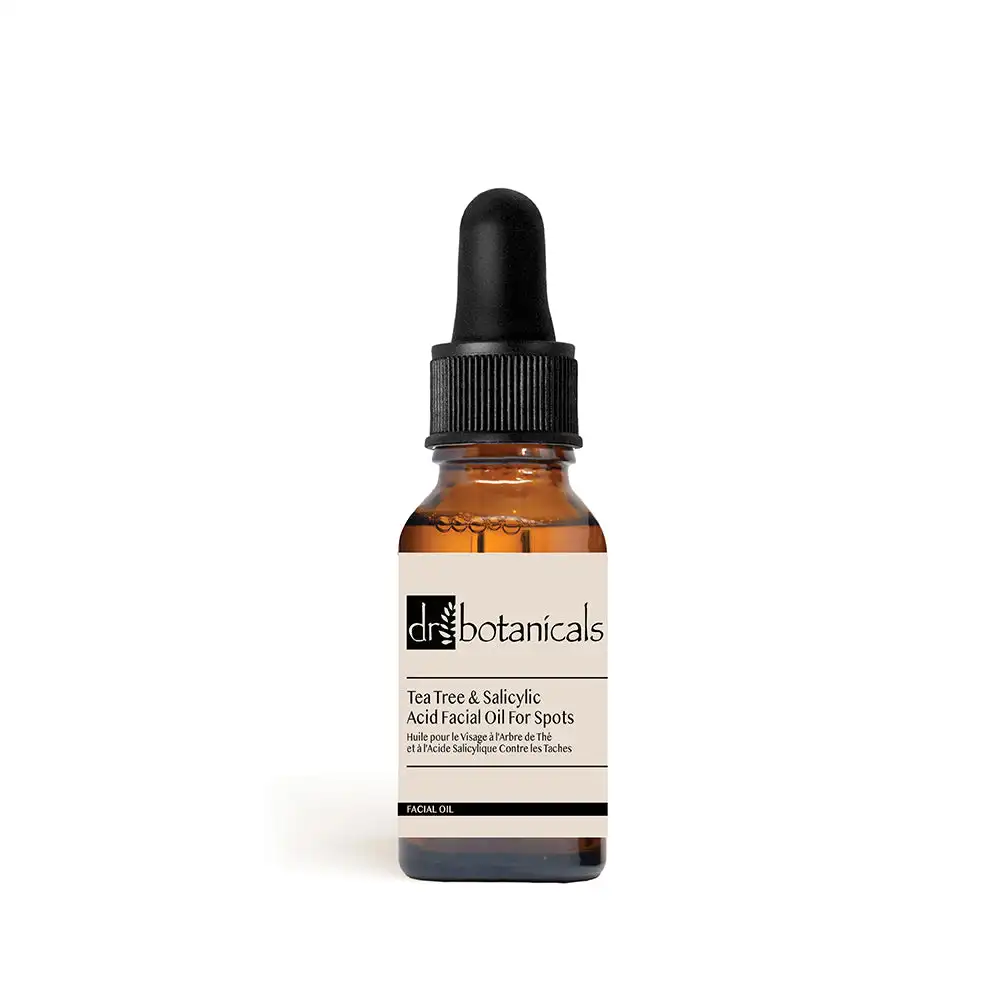 Dr Botanicals Aceite Facial Anti-imperfecciones con Árbol del Té y Ácido Salicílico Piel Limpia