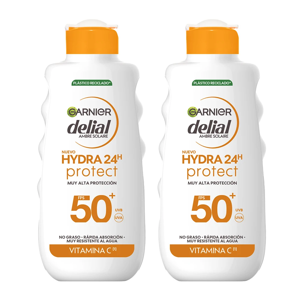 GARNIER | Delial Pack de 2 Hydra 24H Protect Leche de Alta Protección FPS50 - 2x175ML — oferta en AliExpress