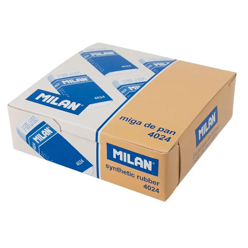 MILAN Caja 24 Gomas 4024 Miga de pan Flexible (con funda de cartón y envueltas individualmente)
