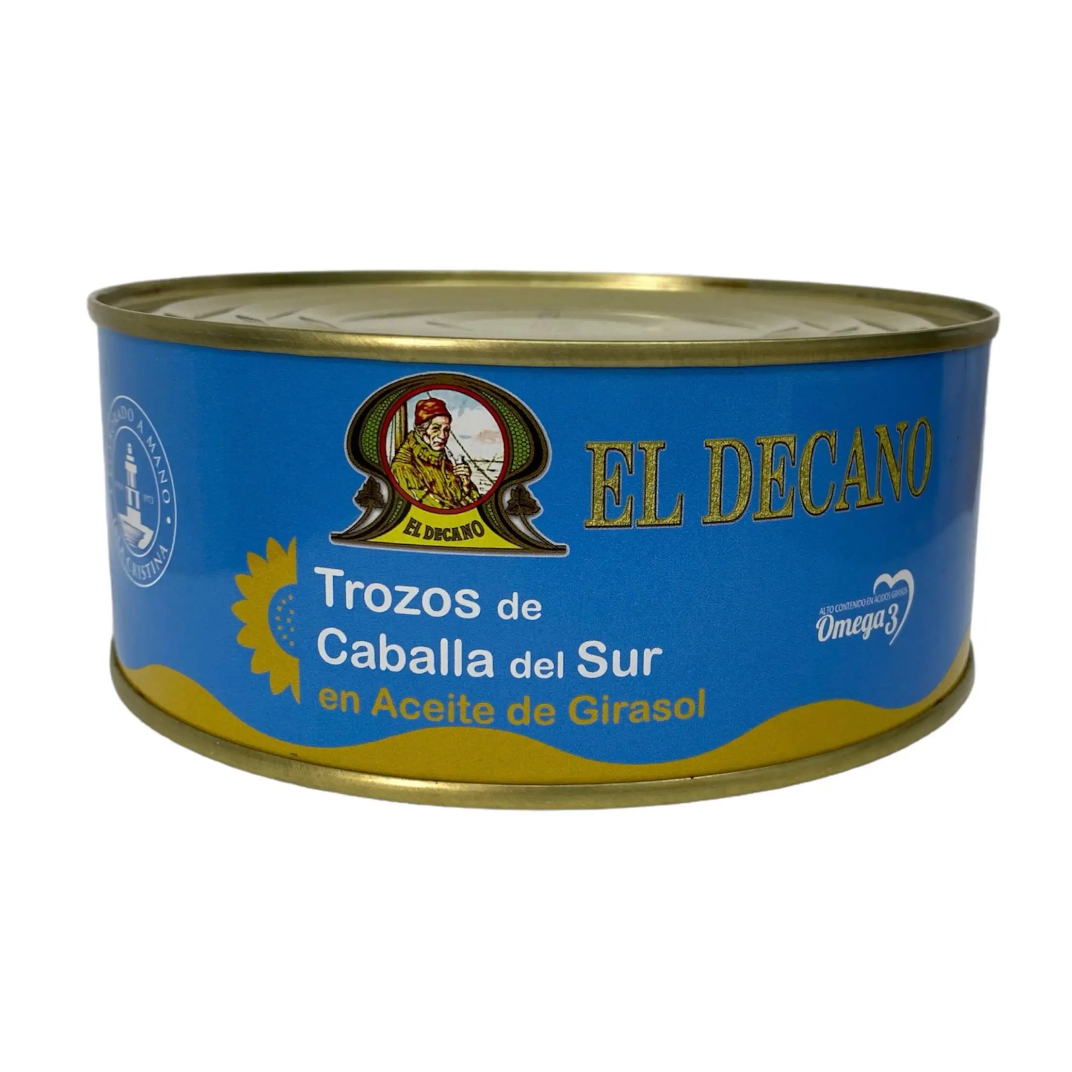 Filetes de Caballa en Aceite Girasol El Decano 618gr.