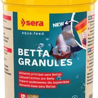 Sera Bettagran Nature Granulado Fino para Bettas (Peces , Comida , Agua caliente) - 44 GR