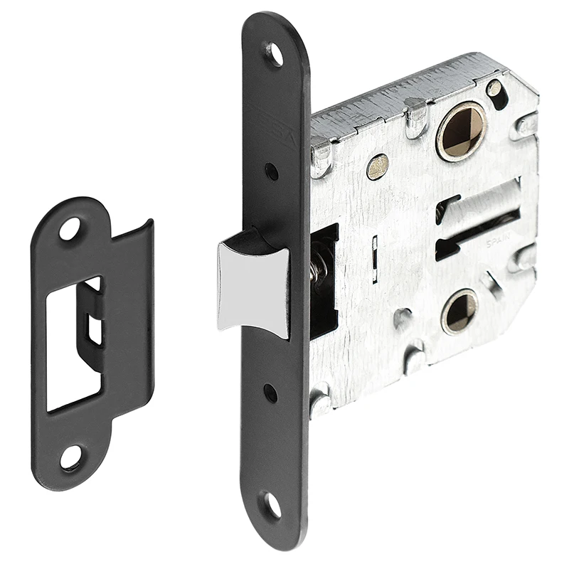 Picaporte Unificado Redondeado 50mm Negro Tesa Assa Abloy