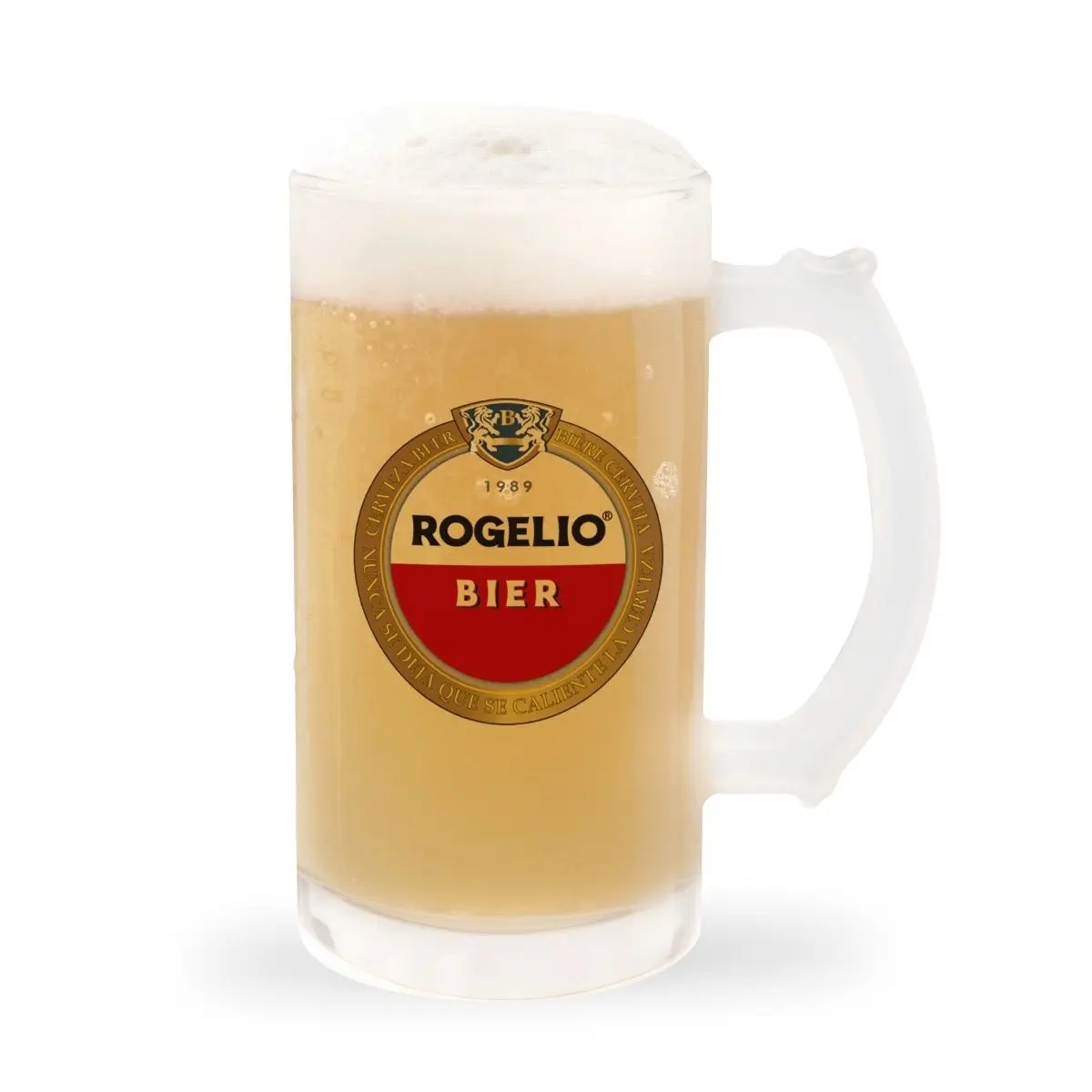 DEREGALOOS Jarra de Cerveza "BIER" Personalizada con Nombre y Fecha