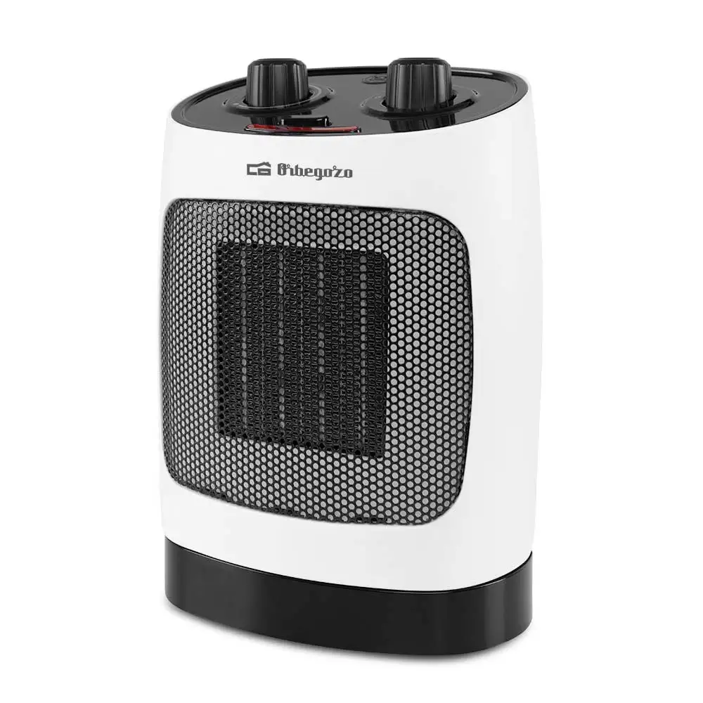 Orbegozo CR 5032 - calefactor cerámico, oscilante, 3 posiciones de funcionamiento, modo ventilador, termostato regulable, asa de transporte, 2000 W